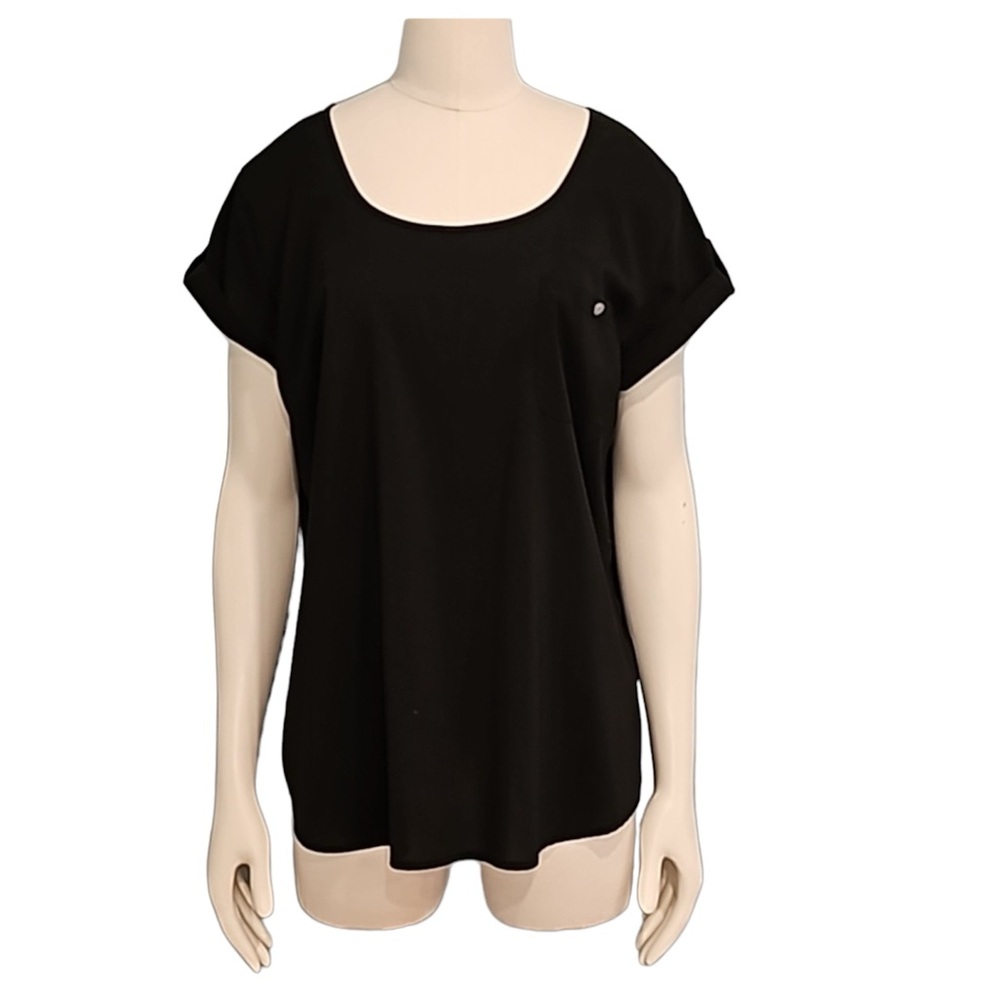 💚 Suzy Shier Short Sleeve Top, Size Large
